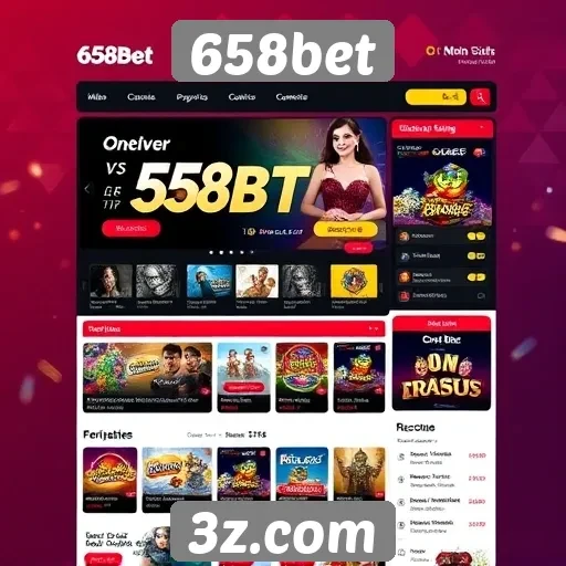 Interatividade e design do site 658bet em foco